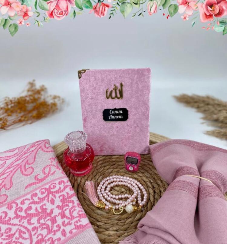 Yasin,Seccade,Şal,Tesbih,Zikirmatik ve Gül Kolonyası - Image 4
