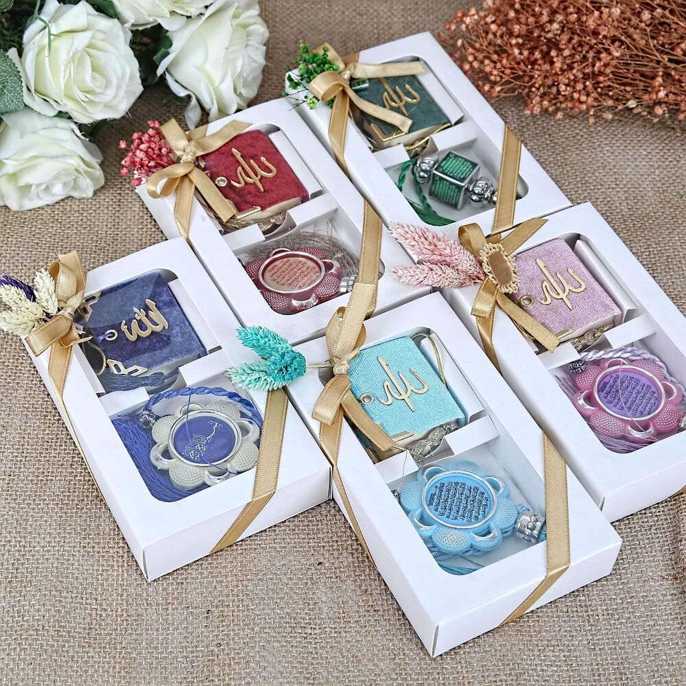 Mini Kur'an Seti ve Ayetel Kürsi Yazılı Araç Süsü - Image 2