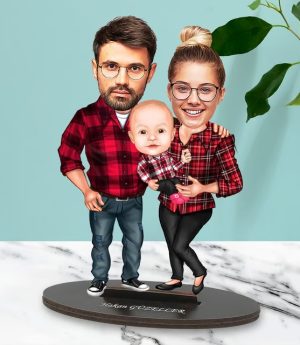 Персонализирано Карикатурно Библо С Дизайн На Семейство